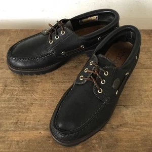 Ecco Men's Dockers Leather Deck Shoes EU42/26cm Pre-owned Durable Brown - Imagen 1 de 12