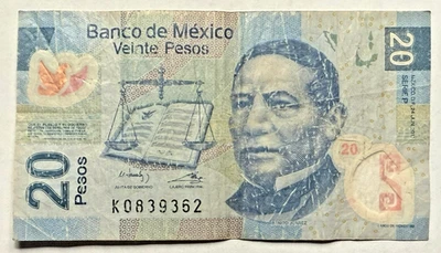 Banknote Mexico 20 Pesos 2010 - Image 1 of 2
