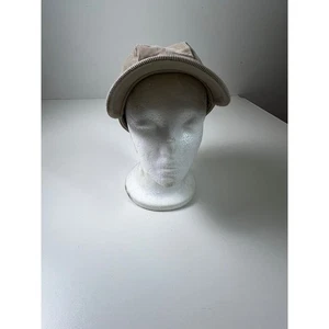 Nike Corduroy Hat Womens One Size Newsboy Pink Logo Lined Cap - Picture 1 of 9
