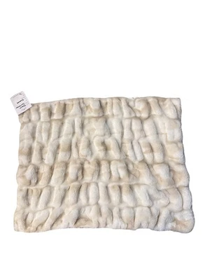 Koolaburra by UGG Beige/White “Natural” Faux Fur Pillow Case Standard Size 20x26 - Image 1 of 3