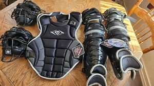 Diamond ix3 Catcher's Set With Two Masks: Champion & McGregor Chest Guards - Picture 1 of 21