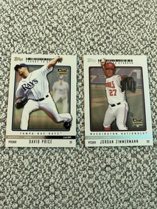 2009 Topps Ticket To Stardom (RC) Card Lot David Price & Jordan Zimmermann - Picture 1 of 2