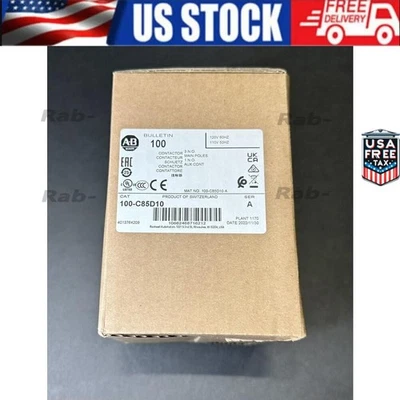 Allen Bradley 100-C85D10 3P 85A 120V Contactor New In Box 100C85D10 US Free Tax - image 1 of 2