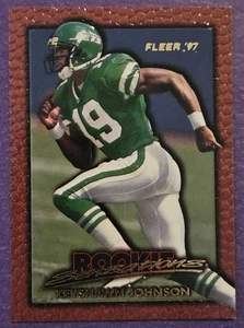1997 Fleer Football #11 Keyshawn Johnson Rookie Sensations Karte New York Jets - Bild 1 von 2