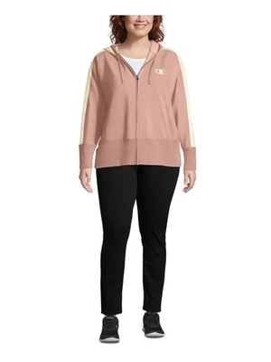 Chaqueta CHAMPION Mujer Rosa Color Bloque Cremallera Plus 2X Foto 1 de 4