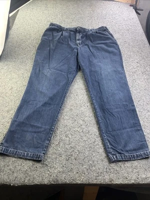 Jeans jeans plissado Savane masculino ajuste clássico azul 46x34 100% algodão - Imagem 1 de 4