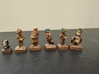 6-Syroco Products 2" Estatuillas Disney Cricket Geppetto Figaro Lampwick Giddy Foto 1 de 4