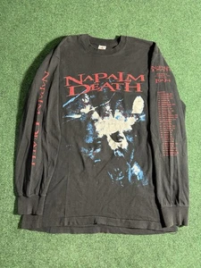 Vtg 1994 Napalm Death Tour t-shirt Mens Large Hardcore Metal Concert Band 1990s - Picture 1 of 13