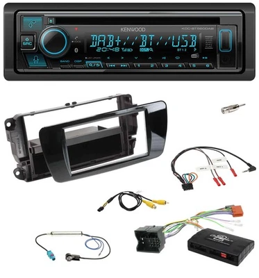 Kenwood Bluetooth DAB CD Lenkrad USB Autoradio für Seat Ibiza 2008-2015 klavierl - Bild 1 von 4
