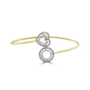 Feines Diamantarmband 0,73ct runder Schliff Diamanten 18K Gelbgold G VS1 Armband - Bild 1 von 4