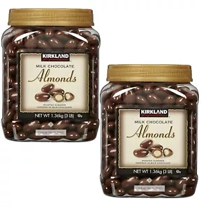 2 Packs ๐ฅ Kirkland Signature Milk Chocolate Covered Almonds 3Lb ๐ฅ - Picture 1 of 4