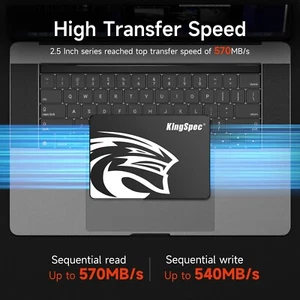 KingSpec 512GB SATA III 6 Gb/s SSD 2.5″ – 550 MB/s Read, 3‑Year Warranty - Picture 1 of 3