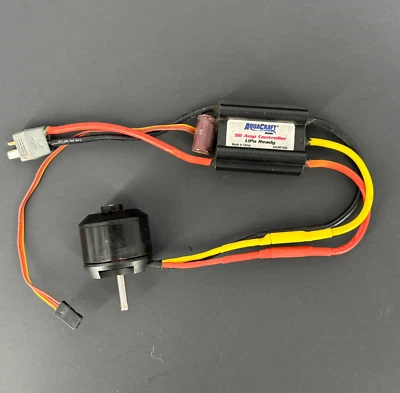 Aquacraft RC Boat 50 Amp 14V Water Cooled Marine ESC AQUM7000 & Brushless Motor - Image 1 of 4