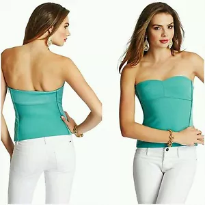NWT GUESS by Marciano Piping detail throughout Carley Corset Top SIZE 0 - Picture 1 of 3
