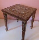 !!! RARE  INDIAN ROSEWOOD CARVED  TABLE ELEPHANT CARVED !!!