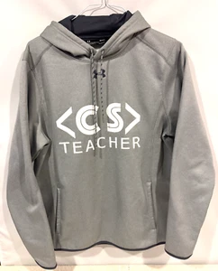 UA Informatik Lehrer in City Schulen grau Kapuzenpullover Gr. M locker - Bild 1 von 21