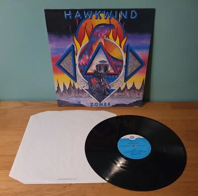Hawkwind Zones 1983 Flick Kinfe Records Motorhead Prog Rock UK Press LP - Image 1 of 4