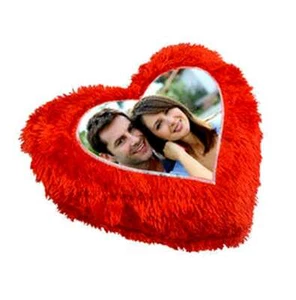 Handmade Red heart shaped Personalized Magic Cushion Pillow Case & Insert gift - Picture 1 of 2