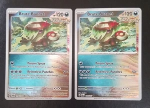 BRUTE BONNET 118/167 (x2), REVERSE HOLO, POKEMON CARDS (LP/NM) - Picture 1 of 8