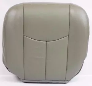 2004 2005 2006 GMC Yukon XL 1500 2500 Passenger Bottom Leather Seat Cover Gray - Bild 1 von 10