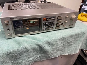 ONKYO Vintage Receiver Silver TX-26 Silver Front from the 80's Vintage Audio - Picture 1 of 9