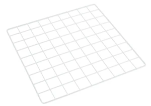 Set 10 mini pannelli cubo di archiviazione rete metallica bianca 14 x 14" + 16 connettori - Foto 1 di 4