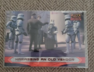 2015 Topps Star Wars Rebels Stormtrooper Harassing an Old Vendor #47 NM/MT