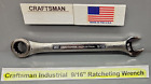 Craftsman Industrial 24586  9/16" Series VA Ratcheting Wrench New Old Stock USA