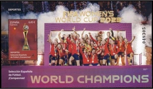España 2023 Edifil 5715 Sello ** HB Deporte Selección Española Fútbol Femenino - Imagen 1 de 1