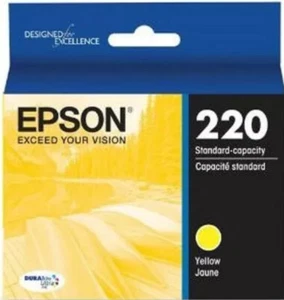 Genuine Epson 220 Yellow T220420 Ink Cartridge - Sealed - Exp 5/22 - Free Ship! - Picture 1 of 1