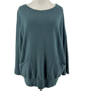 Blusa de mujer CP Shades verde azulado algodón lino manga larga talla XS - Imagen 1 de 6