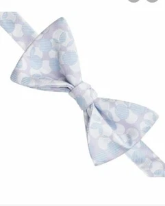Thomas Pink Mens Bow Tie 100% Silk Lely Spot Purple White Blue Lilac Dots BNWT - Picture 1 of 8