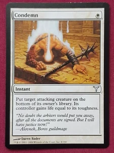 Magic The Gathering DISSENSION CONDEMN white card MTG - Picture 1 of 2
