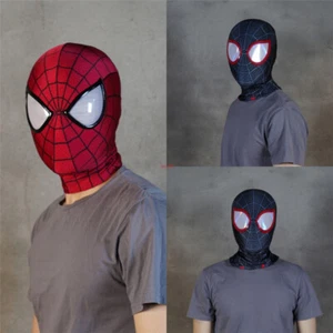 Spider Man Peter Parker Miles Morales Cosplay Mask Helmet Headgear Replica Props - Picture 1 of 21