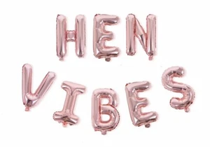 Rose Gold Hen Vibes Balloons - Picture 1 of 1