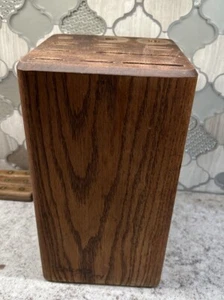 Vintage Chicago Cutlery Wooden Knife Block Only 11 Knife Slots 12in X 7in +sharp - Picture 1 of 9