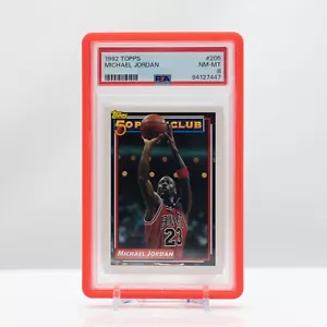 NBA Basketball 1992 Topps Michael Jordan 50 Point Club #205 PSA 8 - Picture 1 of 4