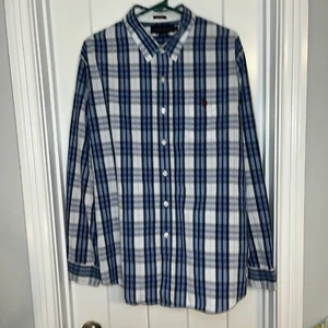Camisa polo US Assn para hombre talla XXL elástica manga larga cuello con botones - Imagen 1 de 6