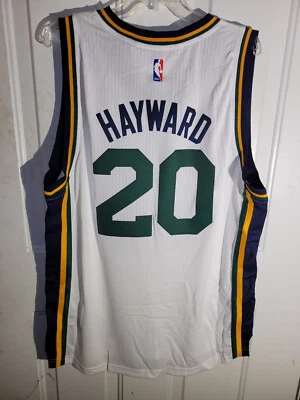 Camiseta Adidas Swingman 2015-16 NBA Utah Jazz Gordon Hayward Blanca talla XL Foto 1 de 3