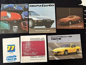 1977 Porsche 924 Brochure Pack, Sales Catalog, Color Chart & 1980 931 Turbo Set - Picture 1 of 14