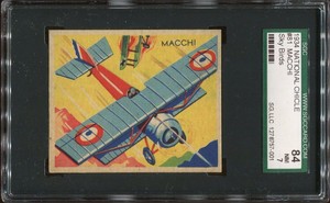 1934 National Chicle Sky Birds #81 Macchi SGC 84 NM Cert #1278757-001