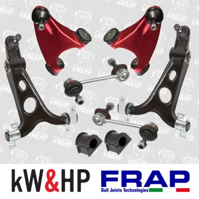 KIT BRACCI BRACCETTI OSCILLANTI TRAPEZI INF + SUP RINFORZATI FRAP ALFA ROMEO 147 - Immagine 1 di 4