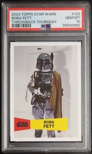 Boba Fett 2023 Topps Throwback Thursday Star Wars #122 PSA 10 GEM MT - Picture 1 of 2
