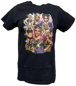 Alexa Bliss 7 Faces Signature Womens Superstar Black T-shirt - Picture 1 of 4