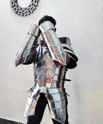 Medieval Armor Full Function Larp Steel Knight Armor Half Body Armor Costume - Image 1 of 4