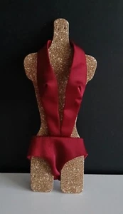 Integrity Studio 77 Fashion Clubbing the Night Away Bordeaux Plunge Bodysuit - Picture 1 of 2