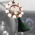 Wood Buddha Car Hanging Pendant with Tassel Craft Supplies Multipurpose for Car