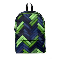 Backpack Navy Blue Hunter Green Black Royal Chevron School Bag Zipper Pocket 
