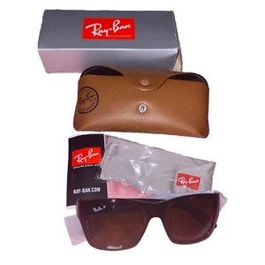 Ray-Ban Unisex Polarized Lightweight Sunglasses, RB4194 Light Havana 53mm - Picture 1 of 12