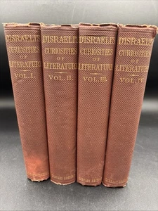 1864 Kuriositäten der Literatur Issac Disraeli 4 Bde. Essays Anekdoten - Bild 1 von 22